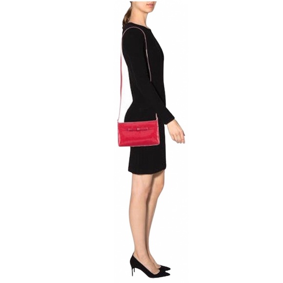 Last 1 ♠️ Kate Spade Camellia Street Amy Red Vinyl Cross Body Bag - Picture 7 of 7
